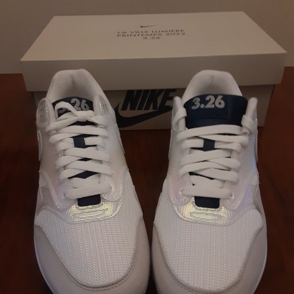 Size 9.5W / 8M - Nike Air Max 1 AMD La Ville Lumière Women - DQ9326-100 - NEW!! - Picture 4 of 9